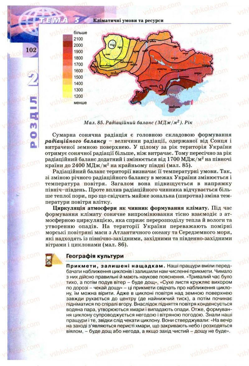 Страница 102 | Підручник Географія 8 клас В.Ю. Пестушко, Г.Ш. Уварова 2008