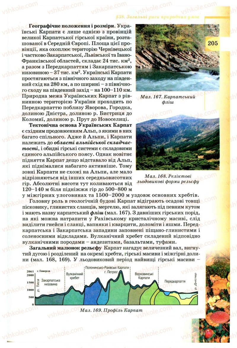 Страница 205 | Підручник Географія 8 клас В.Ю. Пестушко, Г.Ш. Уварова 2008
