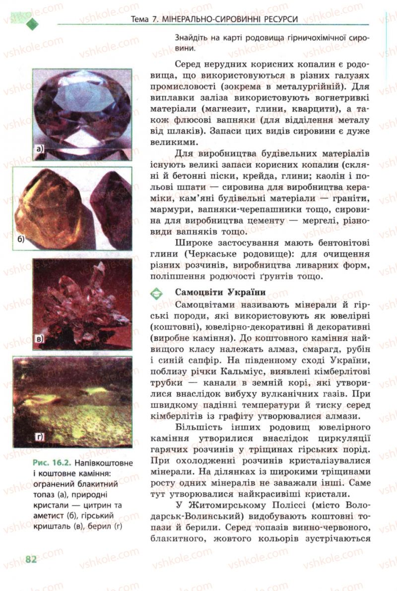 Страница 82 | Підручник Географія 8 клас Л.М. Булава 2008