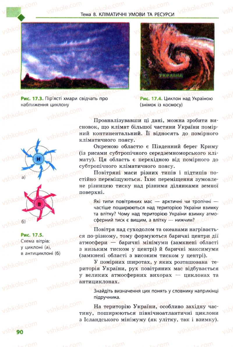 Страница 90 | Підручник Географія 8 клас Л.М. Булава 2008