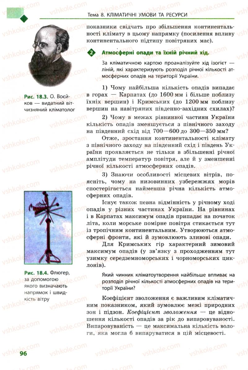Страница 96 | Підручник Географія 8 клас Л.М. Булава 2008