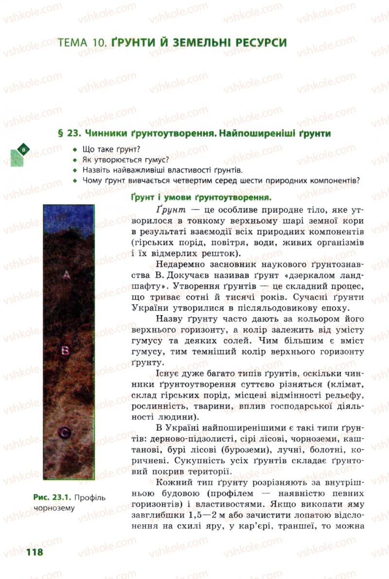 Страница 118 | Підручник Географія 8 клас Л.М. Булава 2008