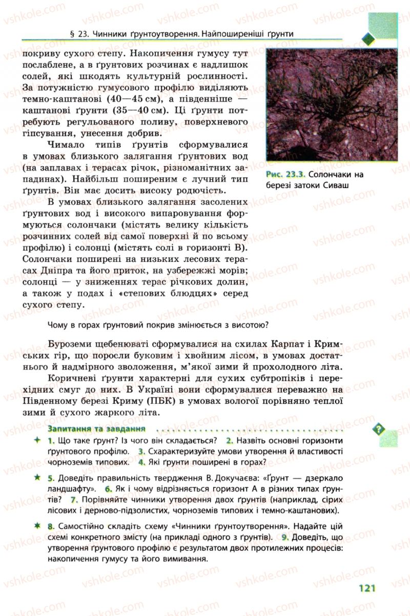 Страница 121 | Підручник Географія 8 клас Л.М. Булава 2008