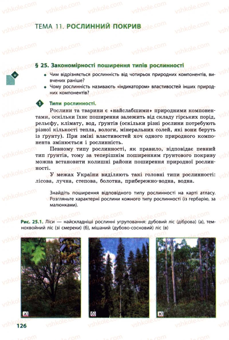 Страница 126 | Підручник Географія 8 клас Л.М. Булава 2008