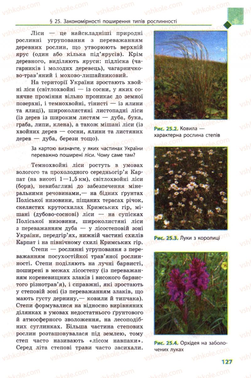 Страница 127 | Підручник Географія 8 клас Л.М. Булава 2008