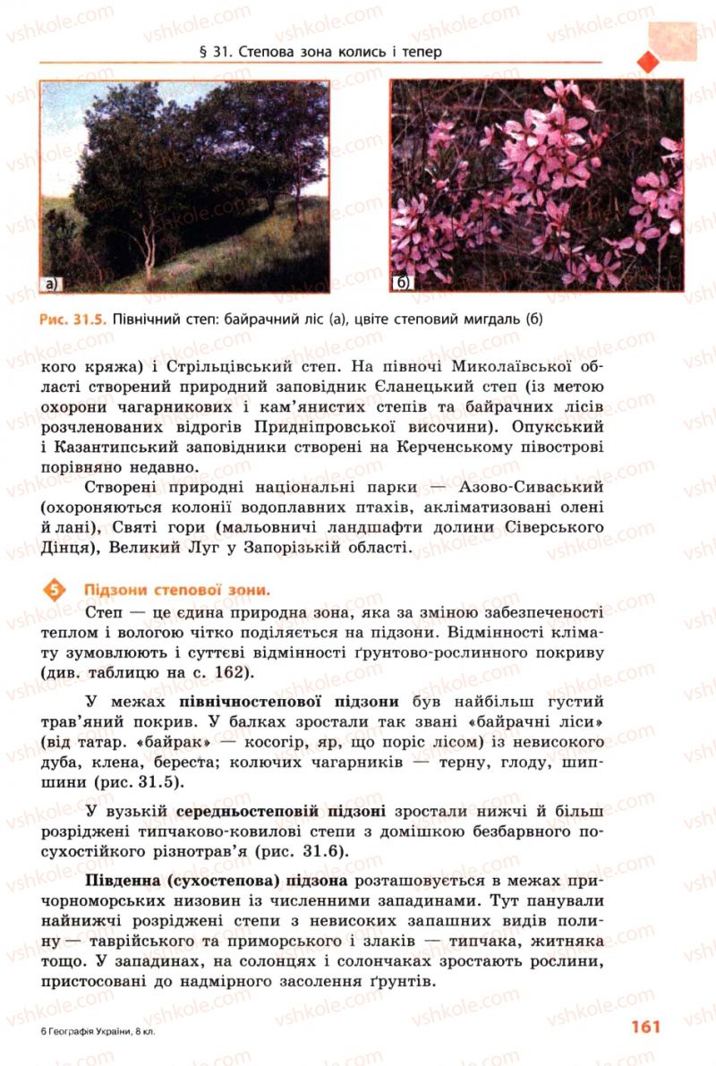 Страница 161 | Підручник Географія 8 клас Л.М. Булава 2008