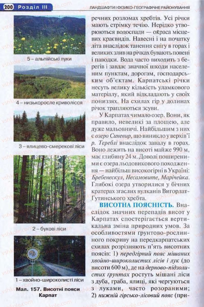 Страница 200 | Підручник Географія 8 клас І.Л. Дітчук, О.В. Заставецька, І.В. Брущенко 2008