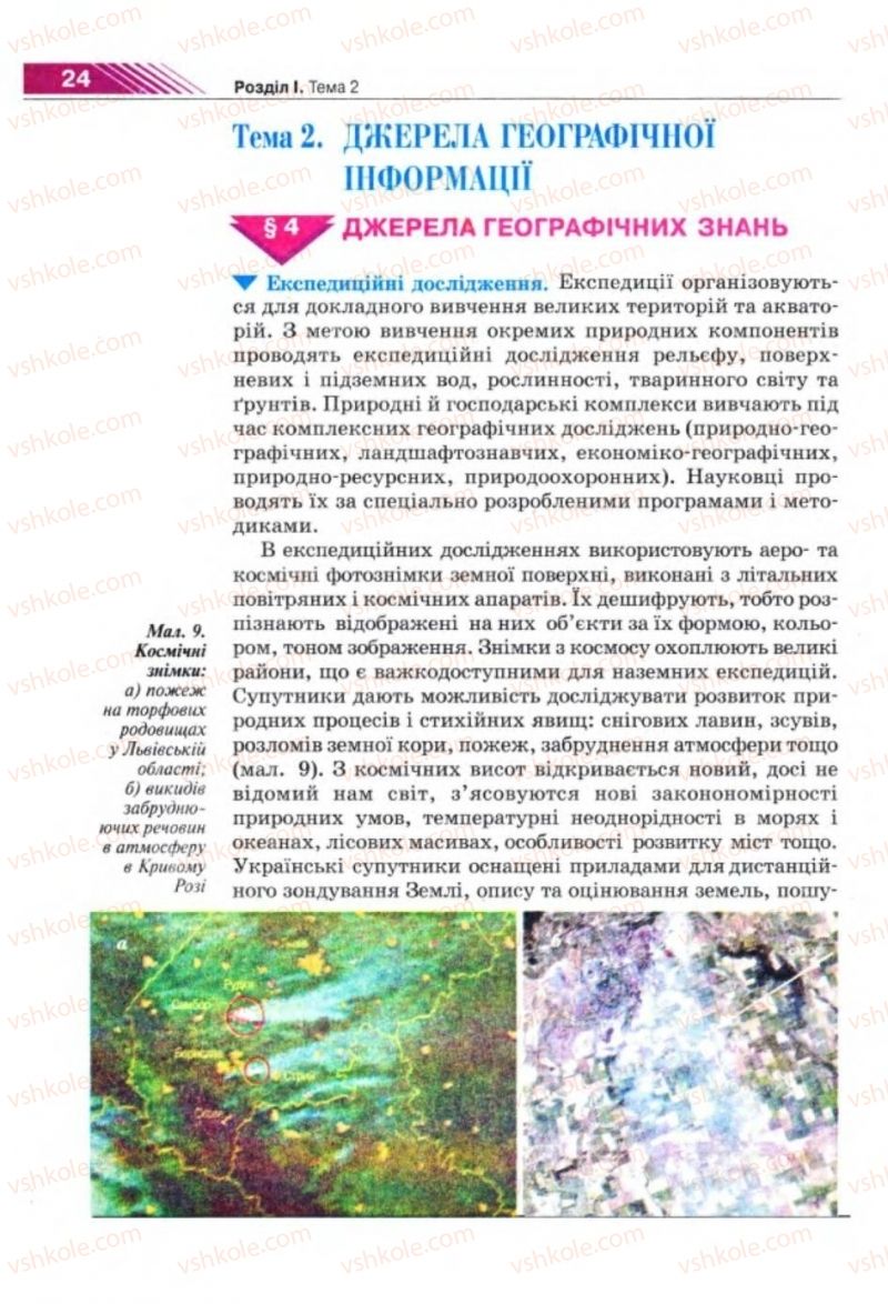 Страница 24 | Підручник Географія 8 клас П.Г. Шищенко, Н.В. Муніч 2008