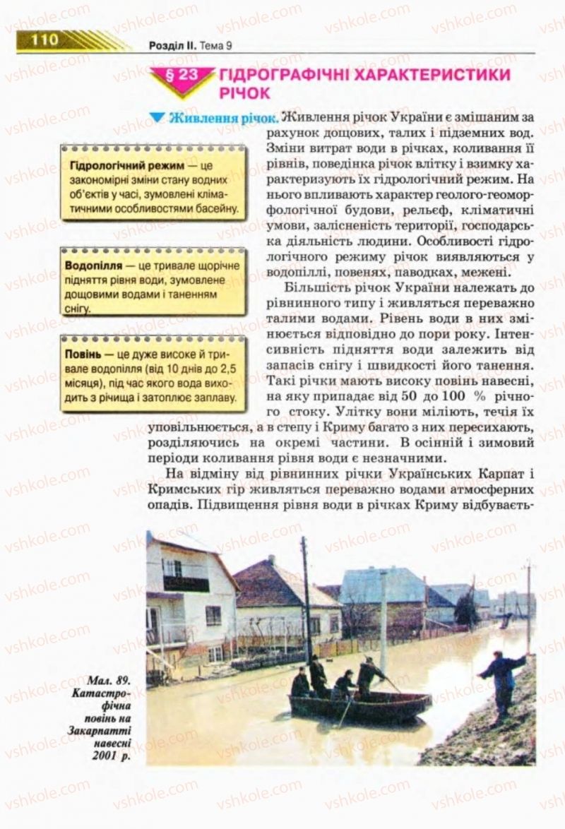 Страница 110 | Підручник Географія 8 клас П.Г. Шищенко, Н.В. Муніч 2008