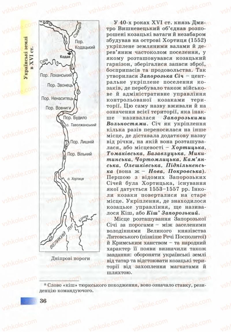 Страница 36 | Підручник Історія України 8 клас Г.К. Швидько 2008