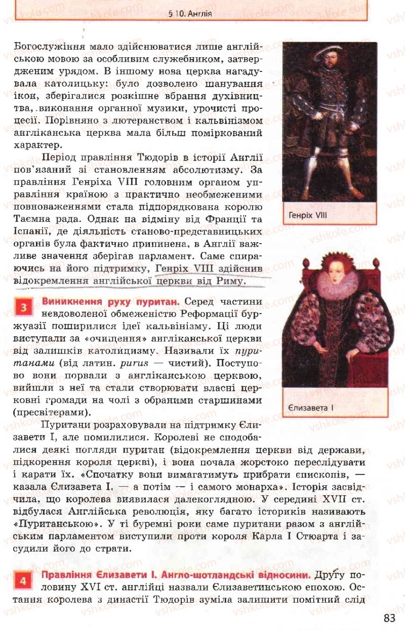 Страница 83 | Підручник Всесвітня історія 8 клас О.В. Гісем, О.О. Мартинюк 2008