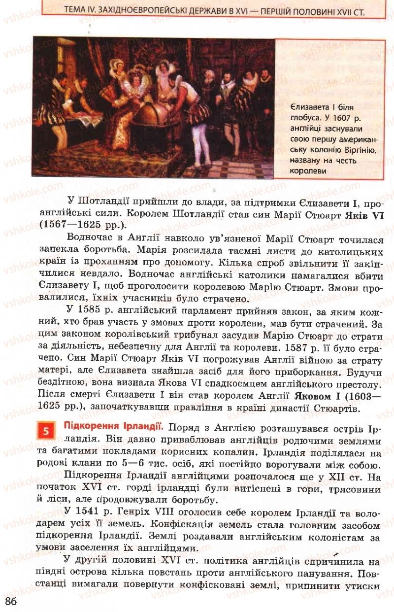 Страница 86 | Підручник Всесвітня історія 8 клас О.В. Гісем, О.О. Мартинюк 2008