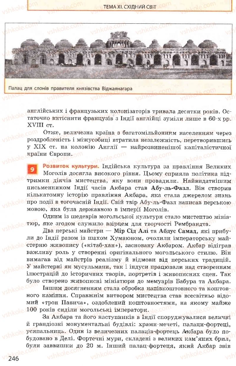 Страница 246 | Підручник Всесвітня історія 8 клас О.В. Гісем, О.О. Мартинюк 2008