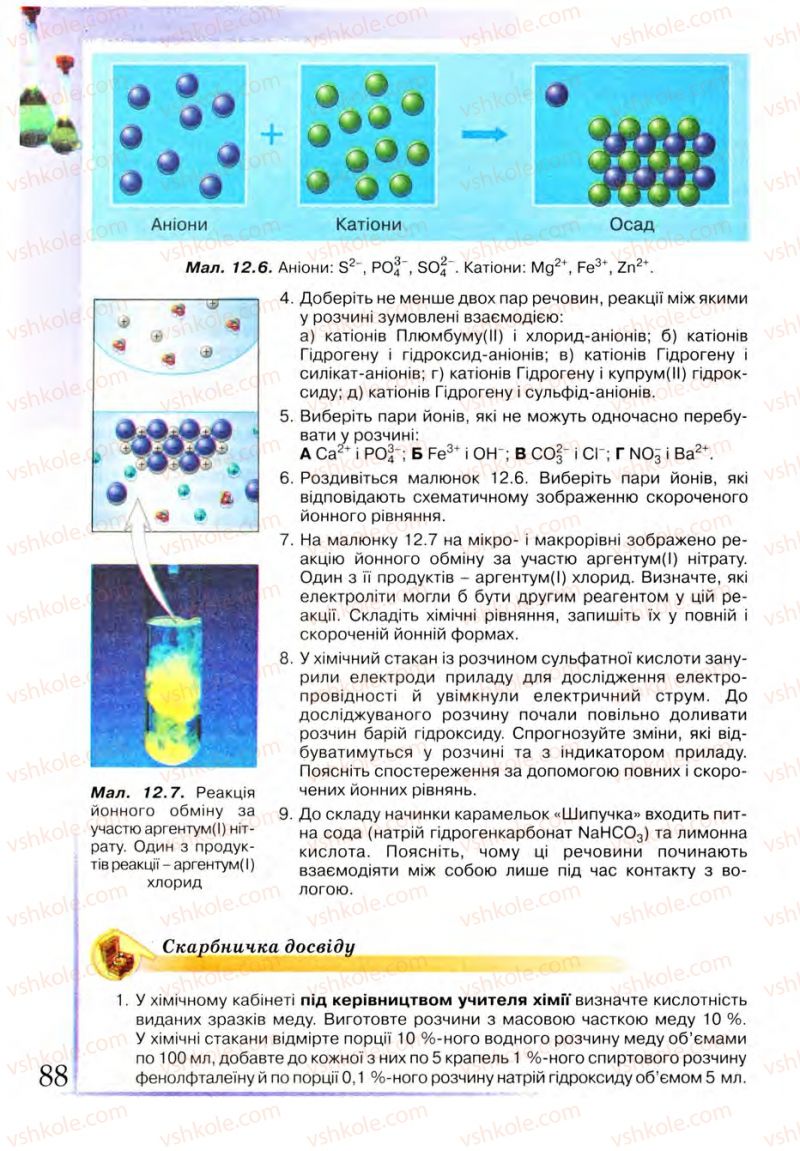 Страница 88 | Підручник Хімія 9 клас Г.А. Лашевська 2009