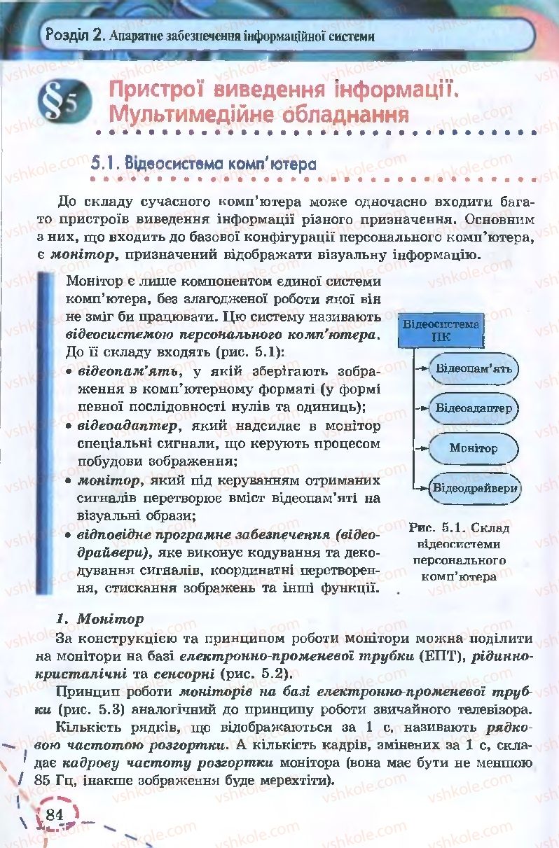 Страница 84 | Підручник Інформатика 9 клас І.Л. Володіна, В.В. Володін 2009