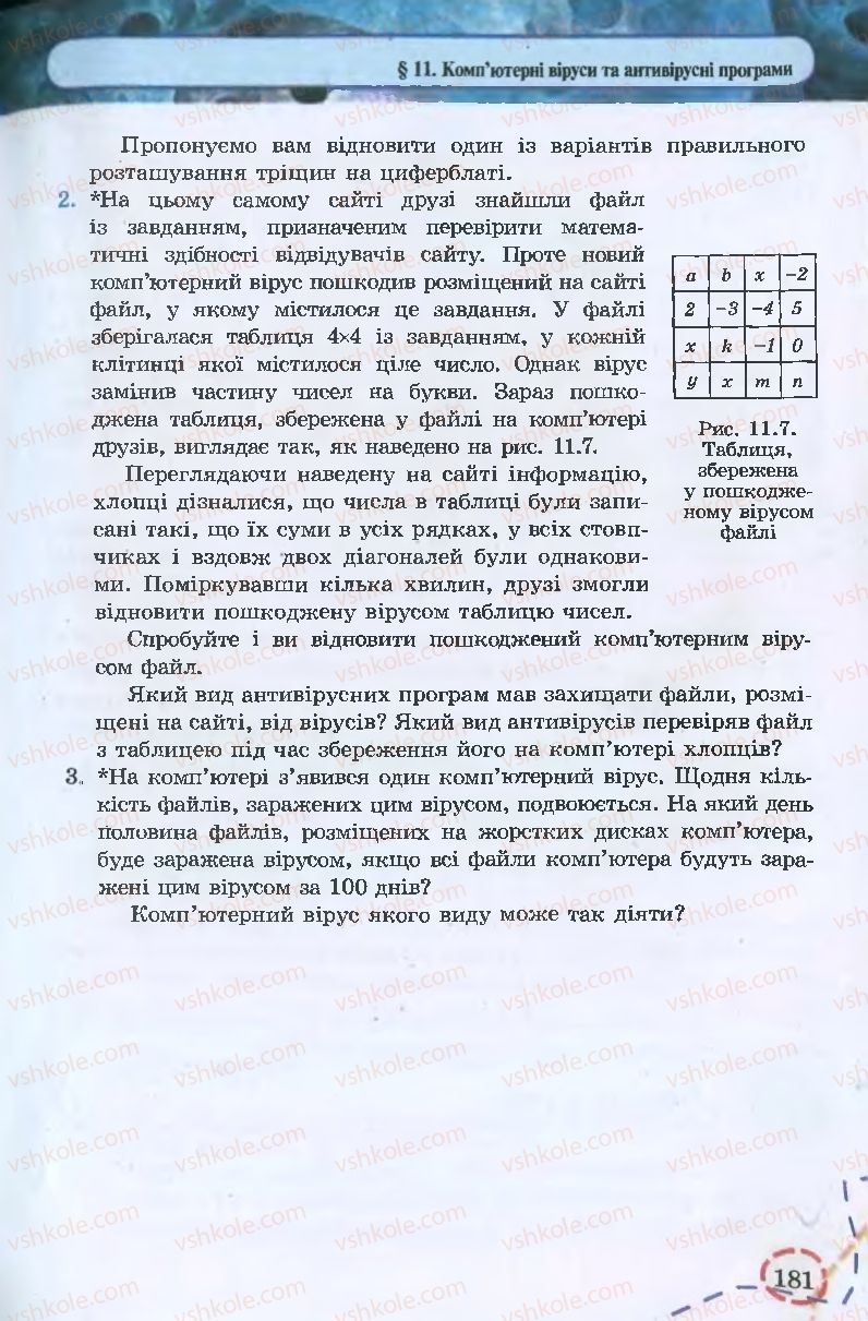 Страница 181 | Підручник Інформатика 9 клас І.Л. Володіна, В.В. Володін 2009