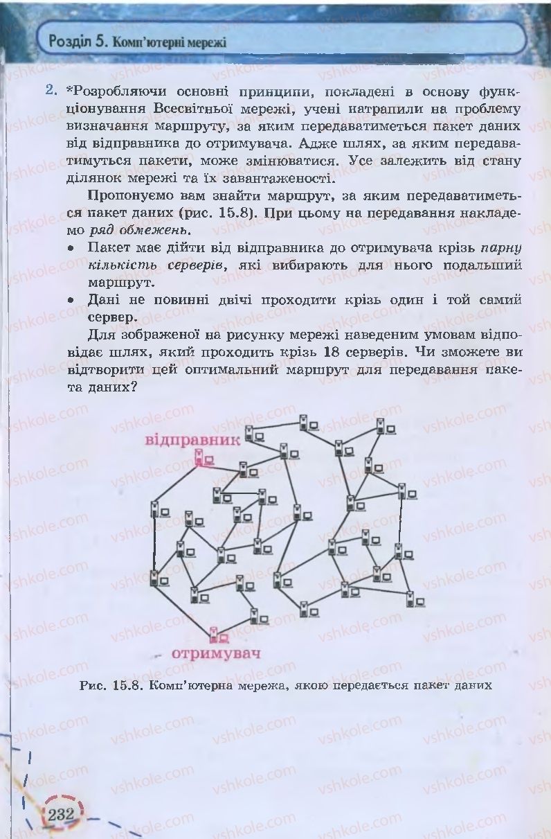 Страница 232 | Підручник Інформатика 9 клас І.Л. Володіна, В.В. Володін 2009