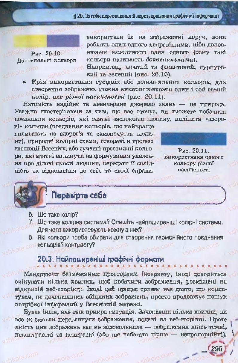 Страница 295 | Підручник Інформатика 9 клас І.Л. Володіна, В.В. Володін 2009