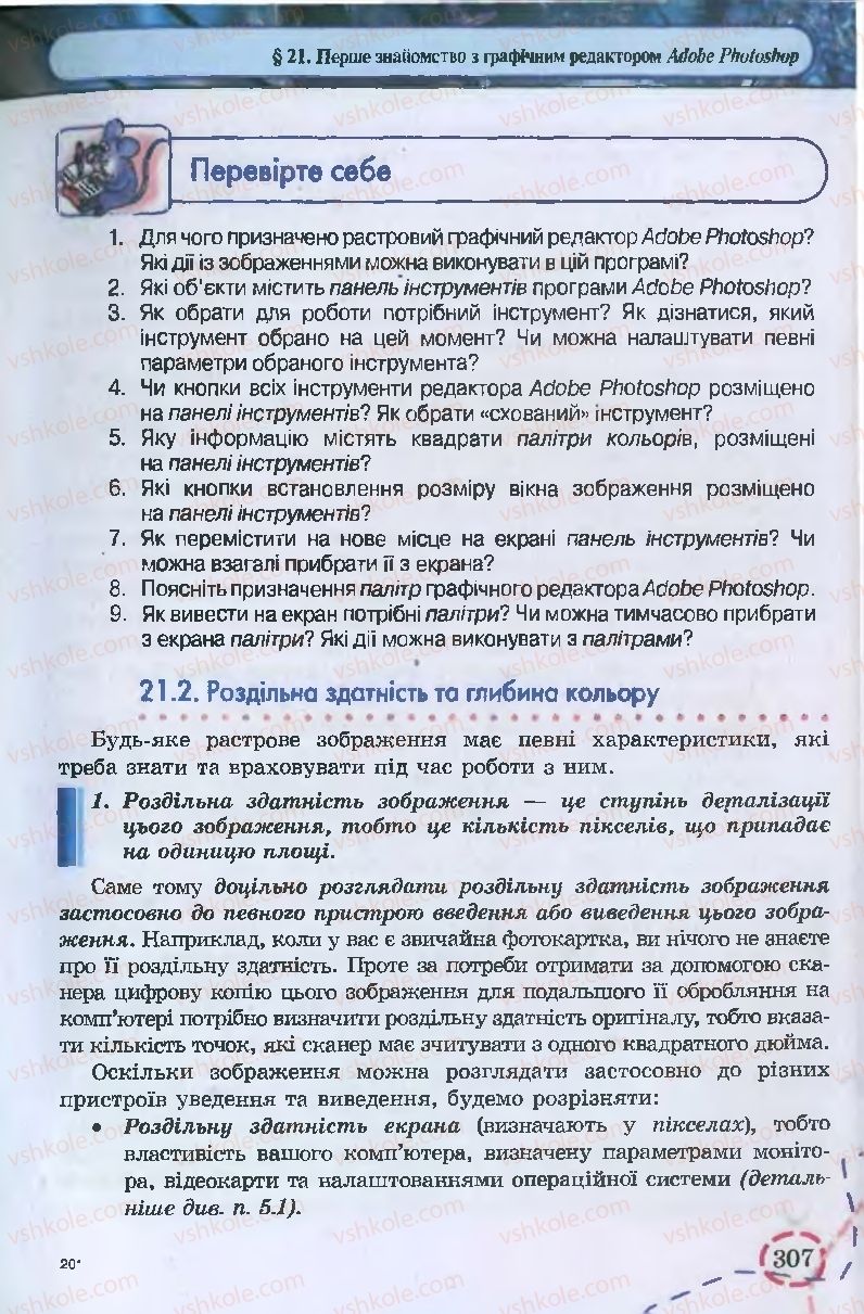 Страница 307 | Підручник Інформатика 9 клас І.Л. Володіна, В.В. Володін 2009
