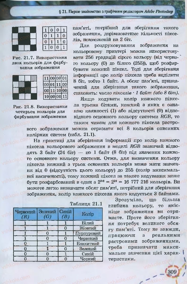 Страница 309 | Підручник Інформатика 9 клас І.Л. Володіна, В.В. Володін 2009