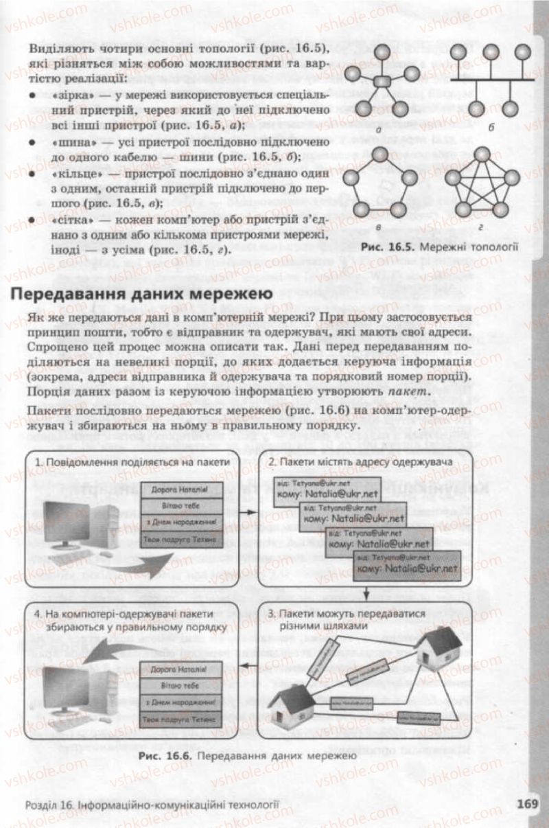 Страница 169 | Підручник Інформатика 9 клас І.О. Завадський, І.В. Стеценко, О.М. Левченко 2009
