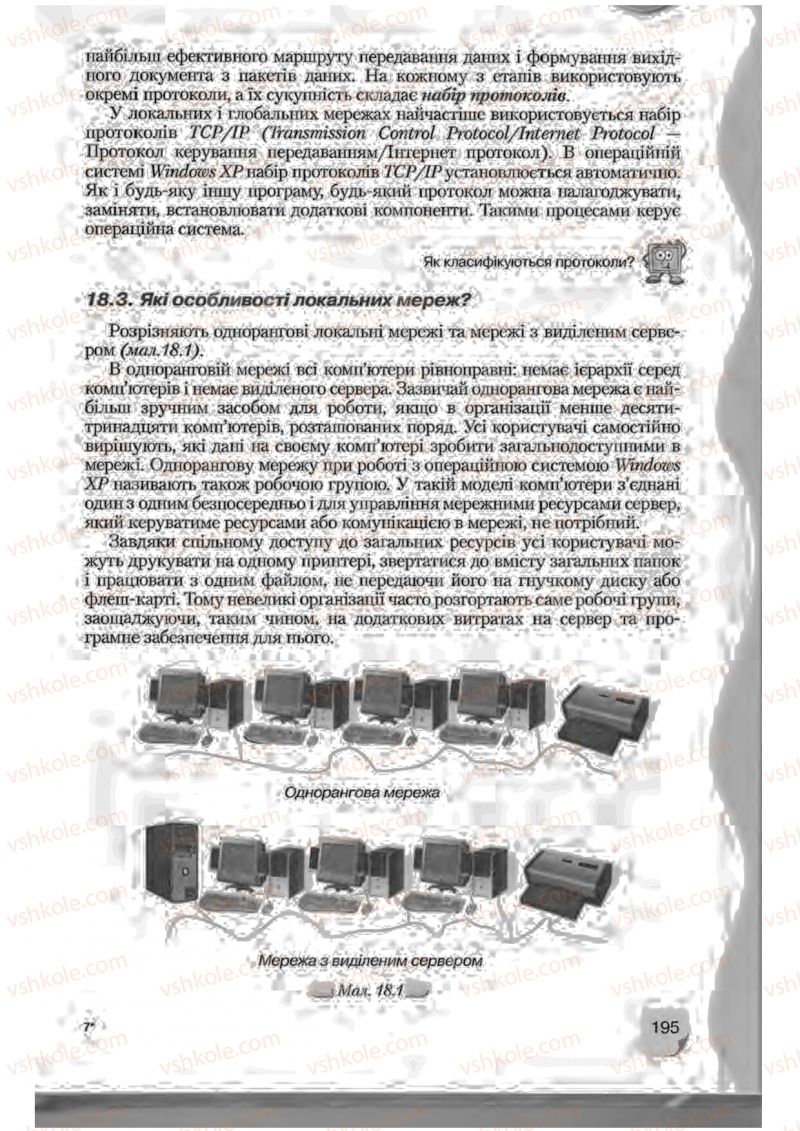 Страница 195 | Підручник Інформатика 9 клас Н.В. Морзе, В.П. Вембер, О.Г. Кузьмінська 2009
