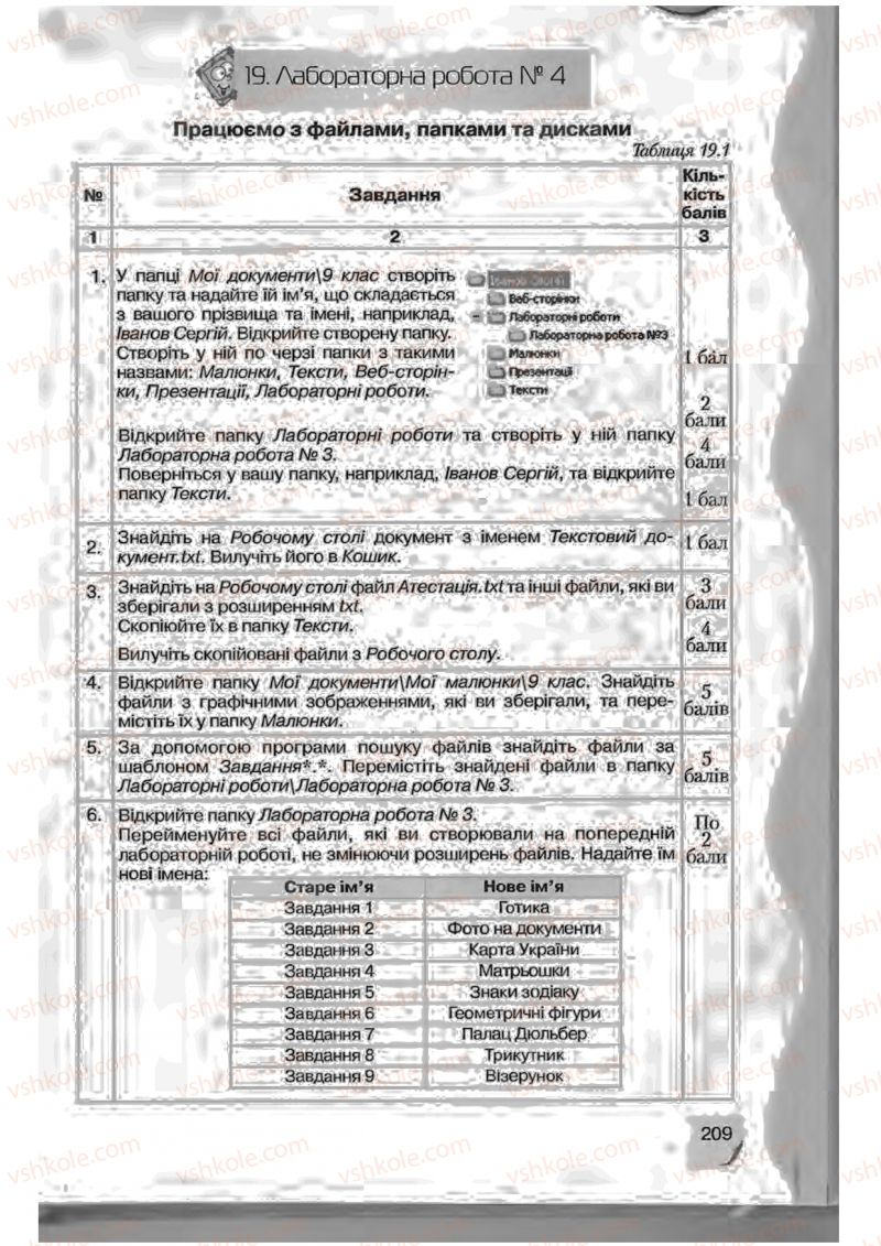 Страница 209 | Підручник Інформатика 9 клас Н.В. Морзе, В.П. Вембер, О.Г. Кузьмінська 2009