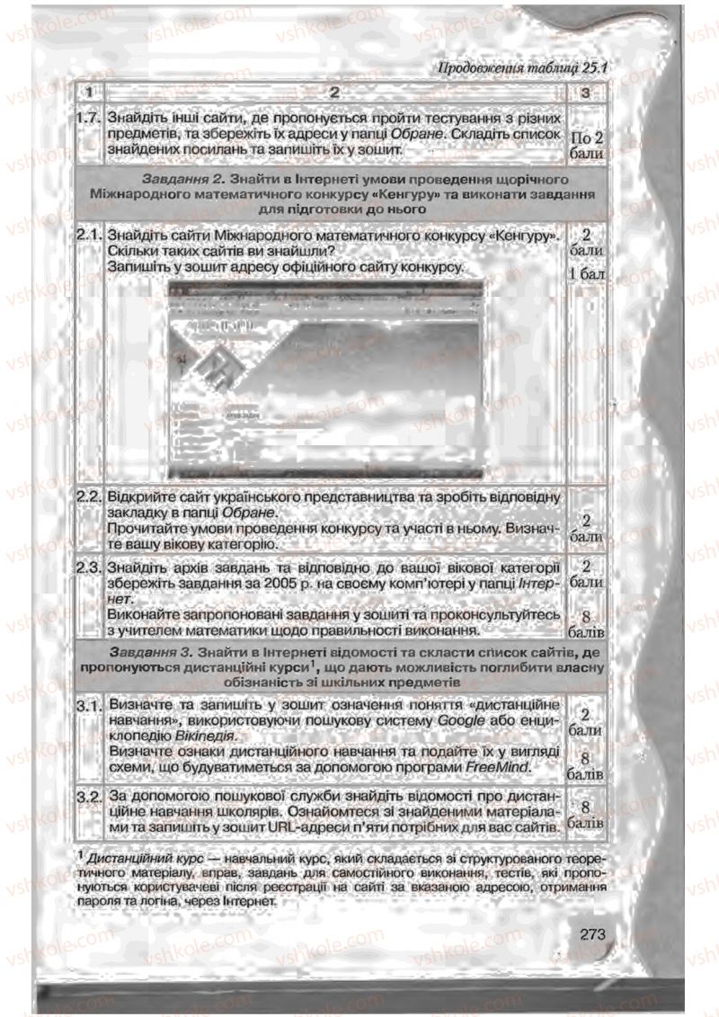 Страница 273 | Підручник Інформатика 9 клас Н.В. Морзе, В.П. Вембер, О.Г. Кузьмінська 2009