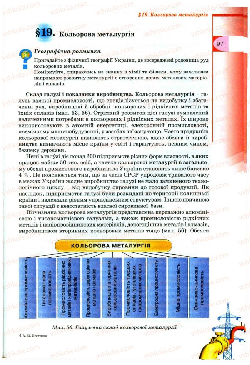 Страница 97 | Підручник Географія 9 клас В.Ю. Пестушко, Г.Ш. Уварова 2009