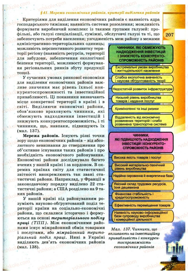 Страница 207 | Підручник Географія 9 клас В.Ю. Пестушко, Г.Ш. Уварова 2009