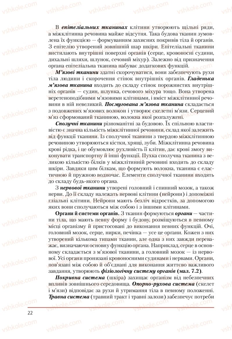 Страница 22 | Підручник Біологія 9 клас Т.І. Базанова, Ю.В. Павіченко, А.М. Тіткова 2009