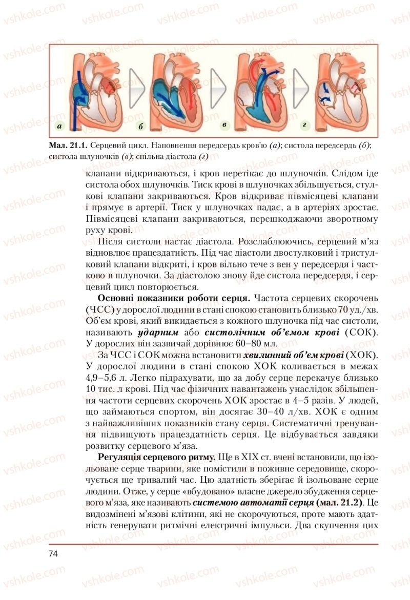 Страница 74 | Підручник Біологія 9 клас Т.І. Базанова, Ю.В. Павіченко, А.М. Тіткова 2009