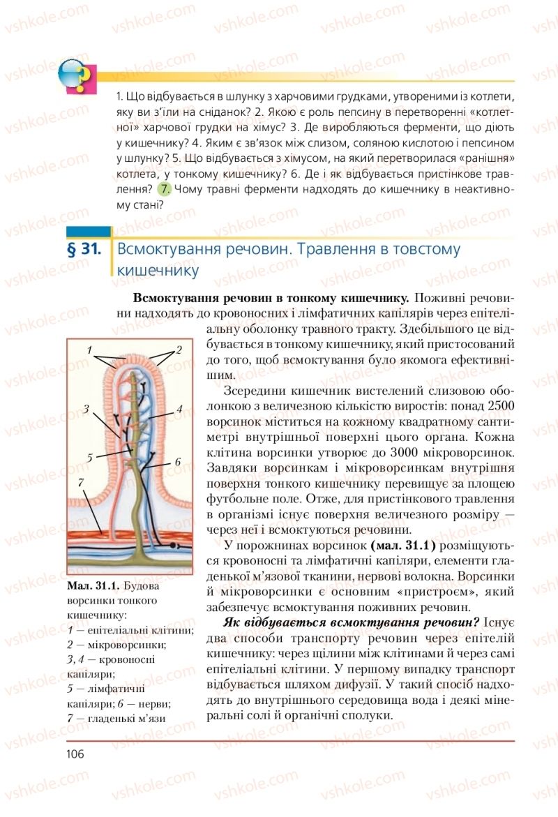 Страница 106 | Підручник Біологія 9 клас Т.І. Базанова, Ю.В. Павіченко, А.М. Тіткова 2009