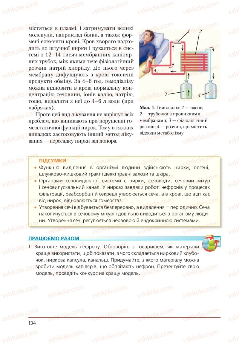 Страница 134 | Підручник Біологія 9 клас Т.І. Базанова, Ю.В. Павіченко, А.М. Тіткова 2009