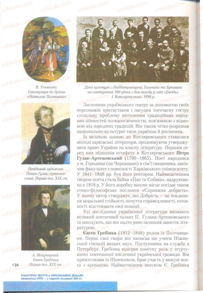 Страница 136 | Підручник Історія України 9 клас О.К. Струкевич 2009