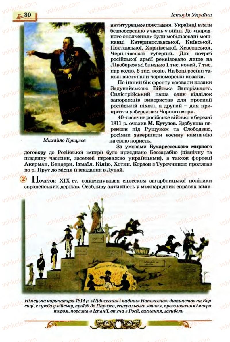 Страница 30 | Підручник Історія України 9 клас О.П. Реєнт, О.В. Малій 2009