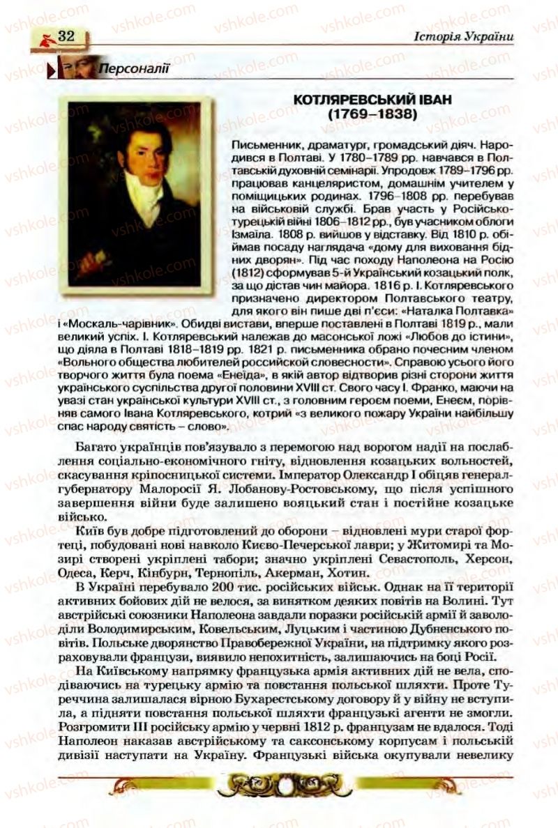 Страница 32 | Підручник Історія України 9 клас О.П. Реєнт, О.В. Малій 2009