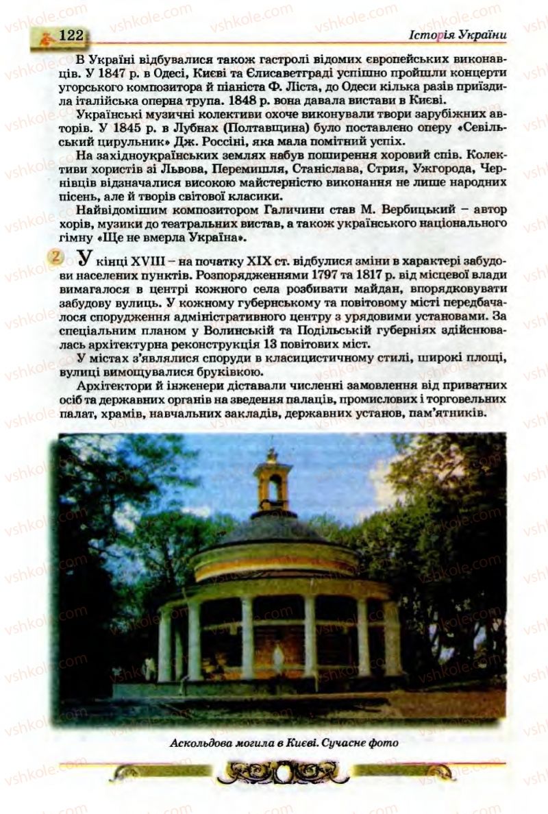 Страница 122 | Підручник Історія України 9 клас О.П. Реєнт, О.В. Малій 2009