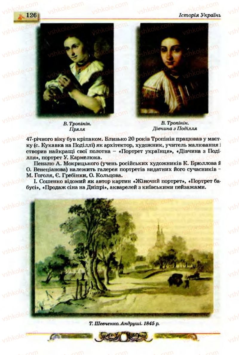 Страница 126 | Підручник Історія України 9 клас О.П. Реєнт, О.В. Малій 2009
