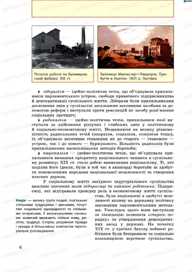 Страница 6 | Підручник Всесвітня історія 9 клас О.В. Гісем, О.О. Мартинюк 2009