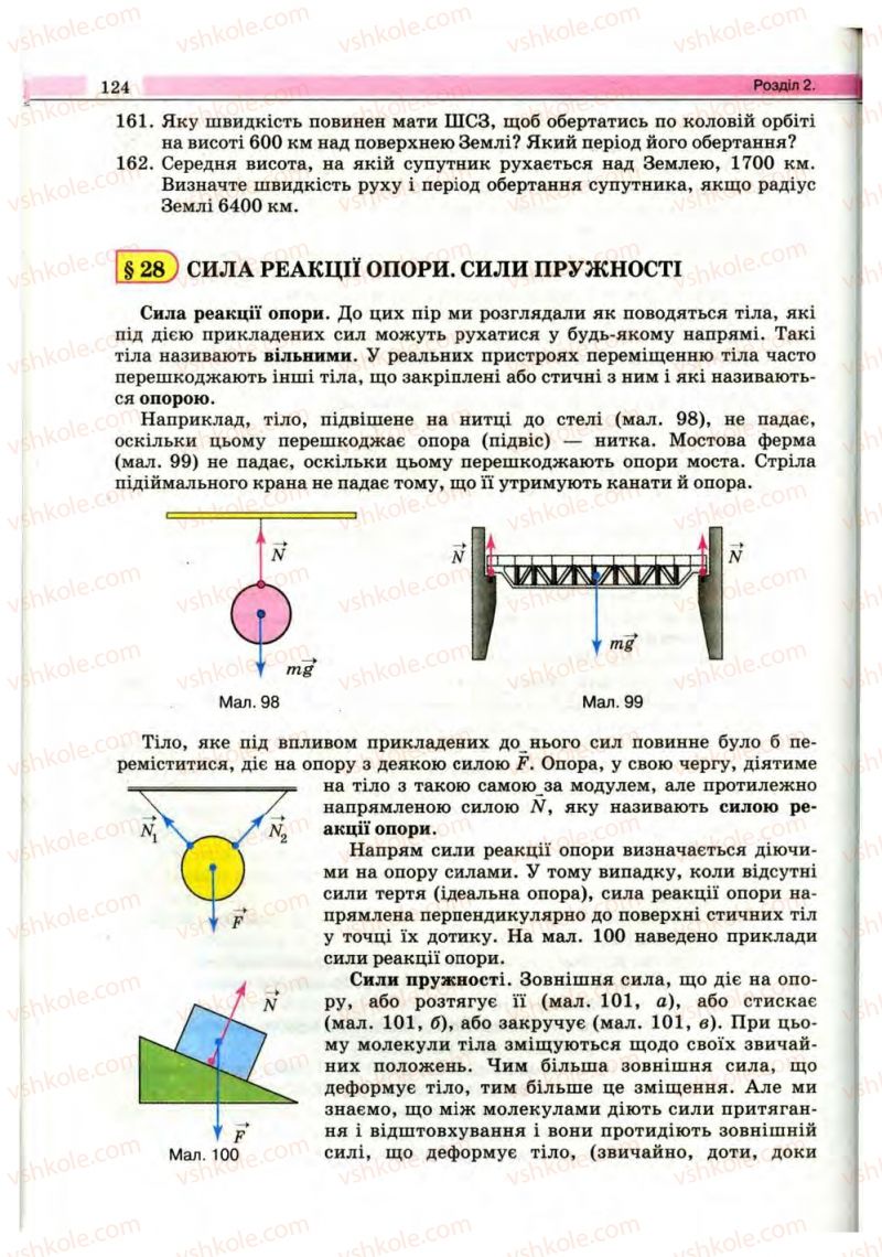 Страница 124 | Підручник Фізика 10 клас В.Д. Сиротюк, В.І. Баштовий 2010 Рівень стандарту