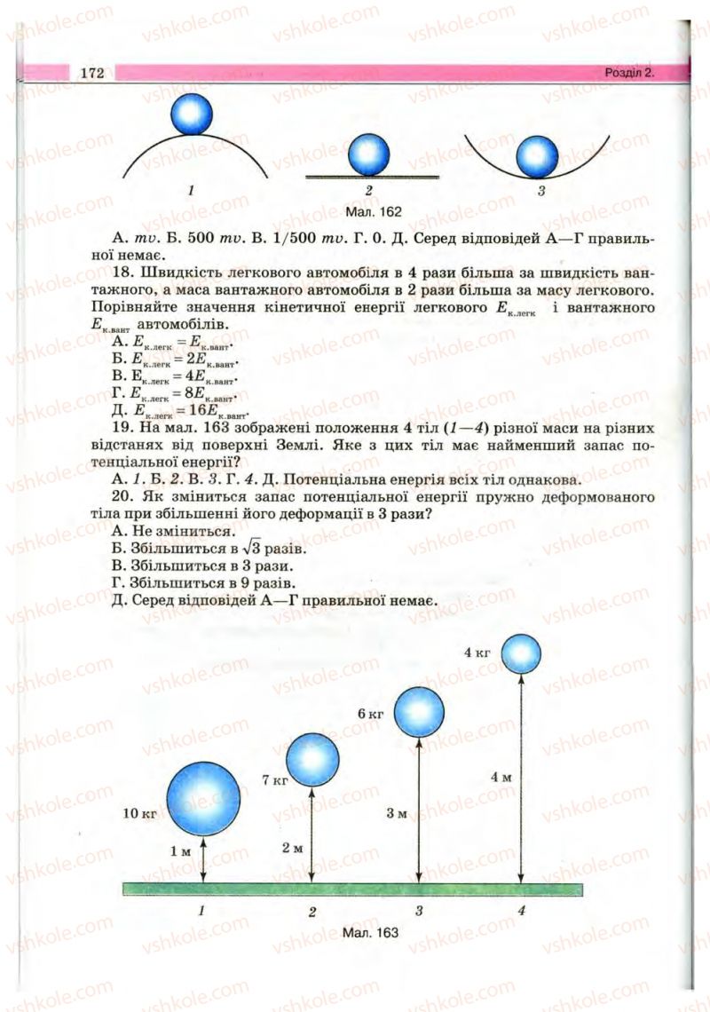 Страница 172 | Підручник Фізика 10 клас В.Д. Сиротюк, В.І. Баштовий 2010 Рівень стандарту
