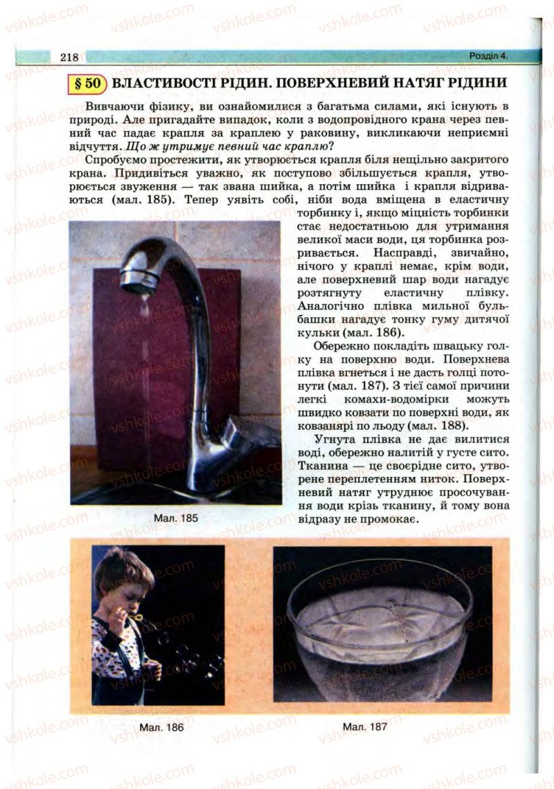 Страница 218 | Підручник Фізика 10 клас В.Д. Сиротюк, В.І. Баштовий 2010 Рівень стандарту