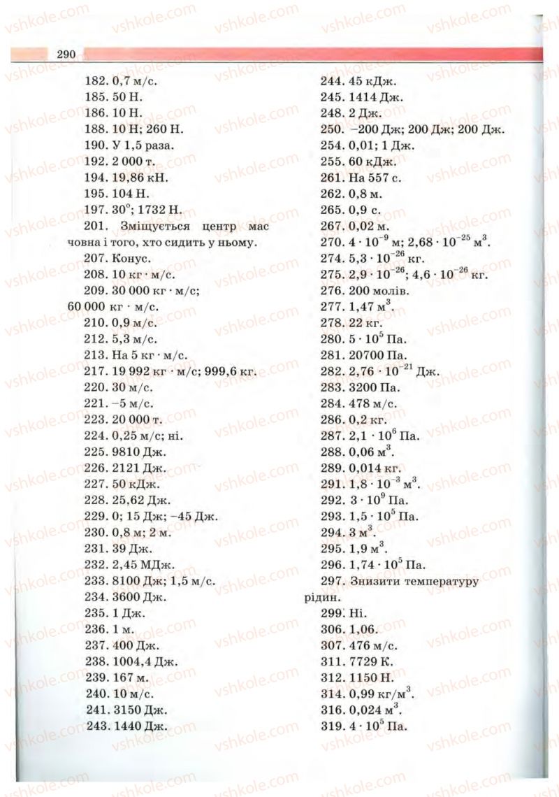 Страница 290 | Підручник Фізика 10 клас В.Д. Сиротюк, В.І. Баштовий 2010 Рівень стандарту