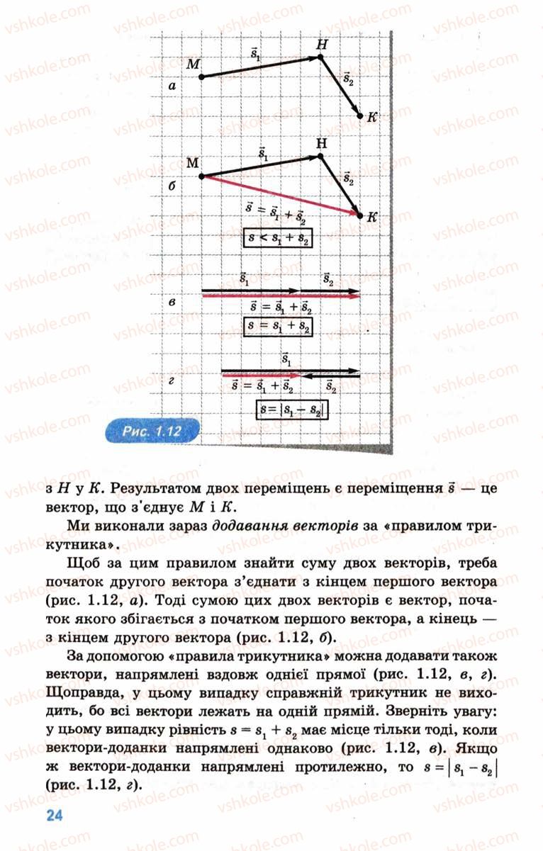 Страница 24 | Підручник Фізика 10 клас Л.Е. Генденштейн, І.Ю. Ненашев 2010 Рівень стандарту