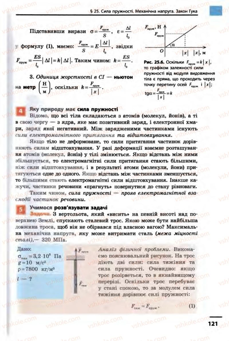 Страница 121 | Підручник Фізика 10 клас В.Г. Бар’яхтар, Ф.Я. Божинова 2010 Академічний рівень