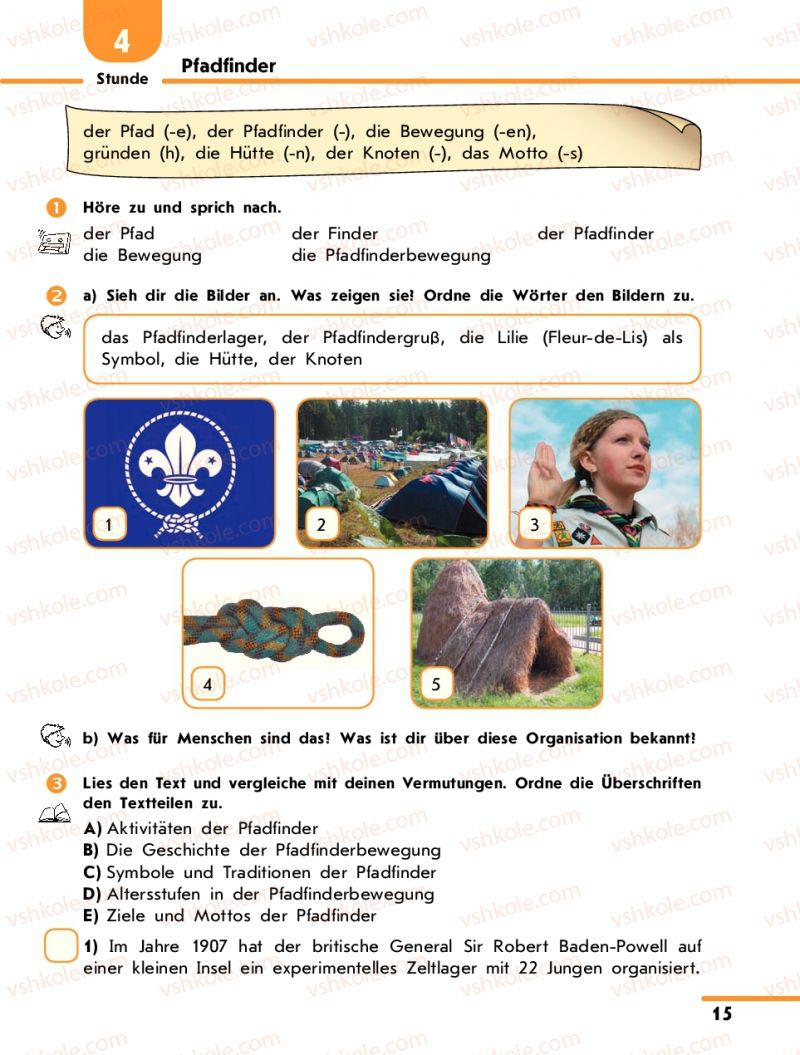 Страница 15 | Підручник Німецька мова 10 клас С.І. Сотникова 2011 Академічний рівень