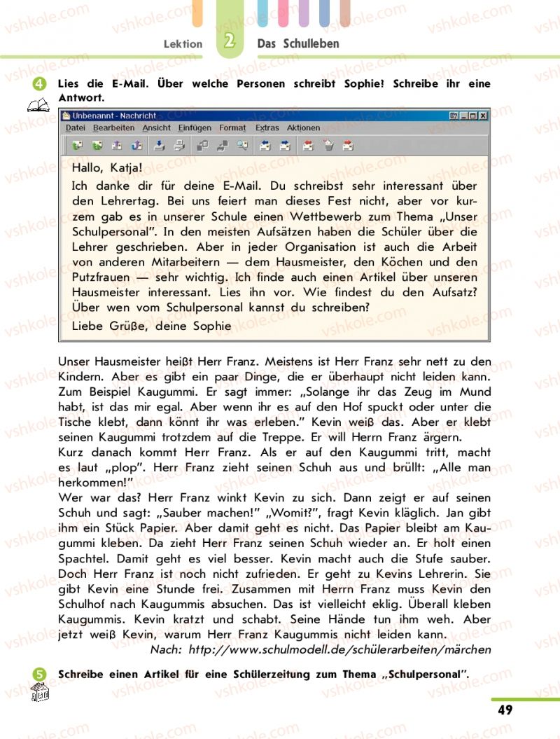 Страница 49 | Підручник Німецька мова 10 клас С.І. Сотникова 2011 Академічний рівень