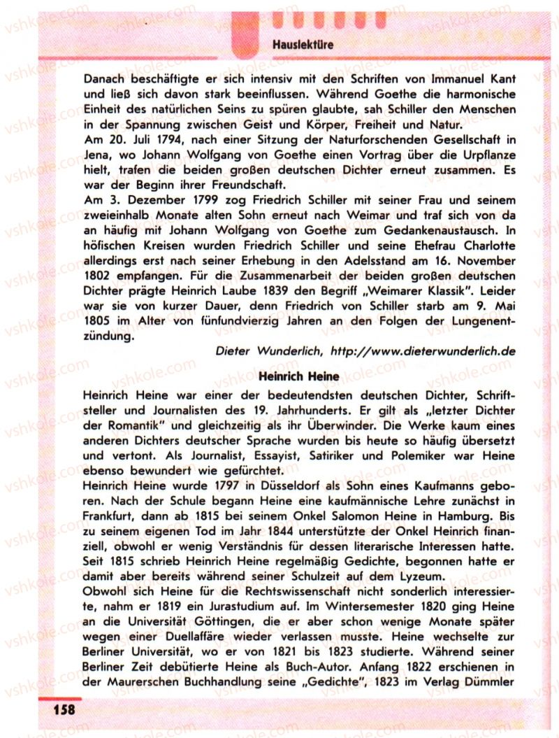 Страница 158 | Підручник Німецька мова 10 клас С.І. Сотникова 2011 Академічний рівень