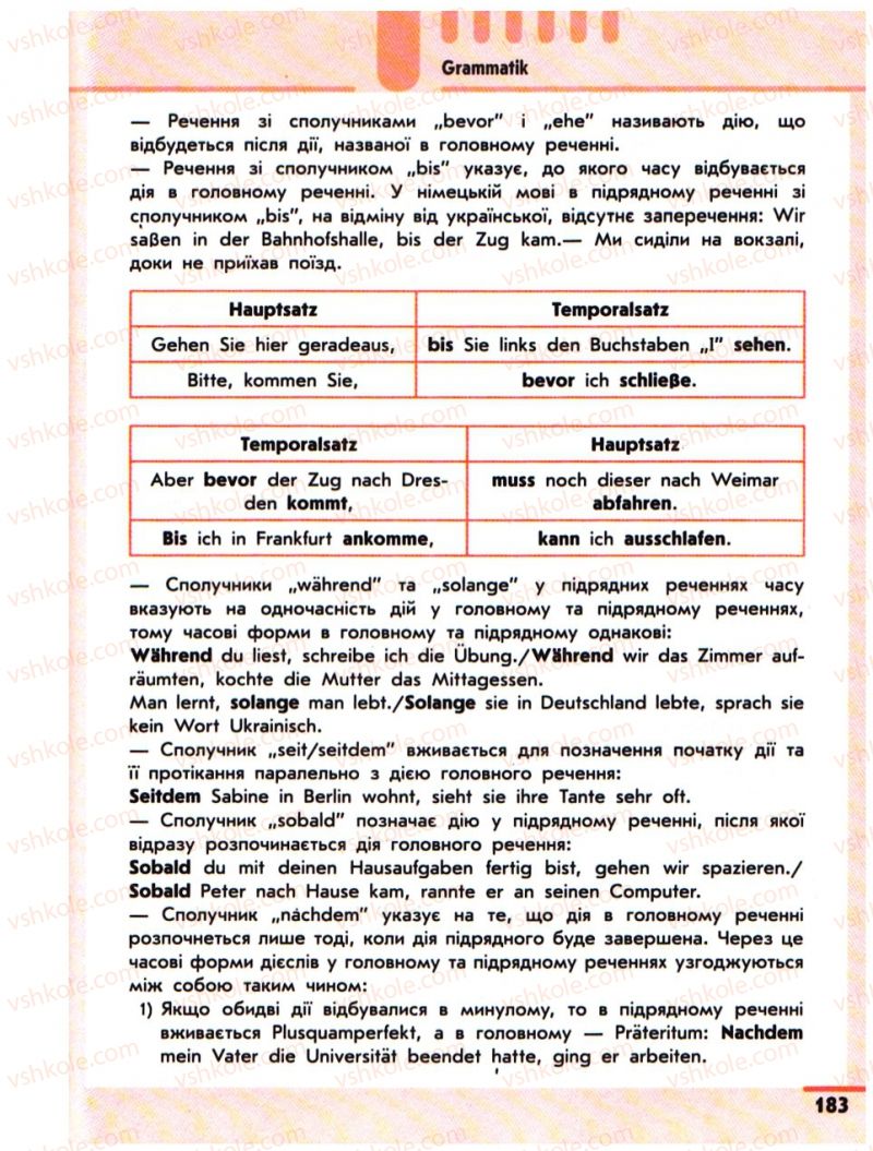 Страница 183 | Підручник Німецька мова 10 клас С.І. Сотникова 2011 Академічний рівень